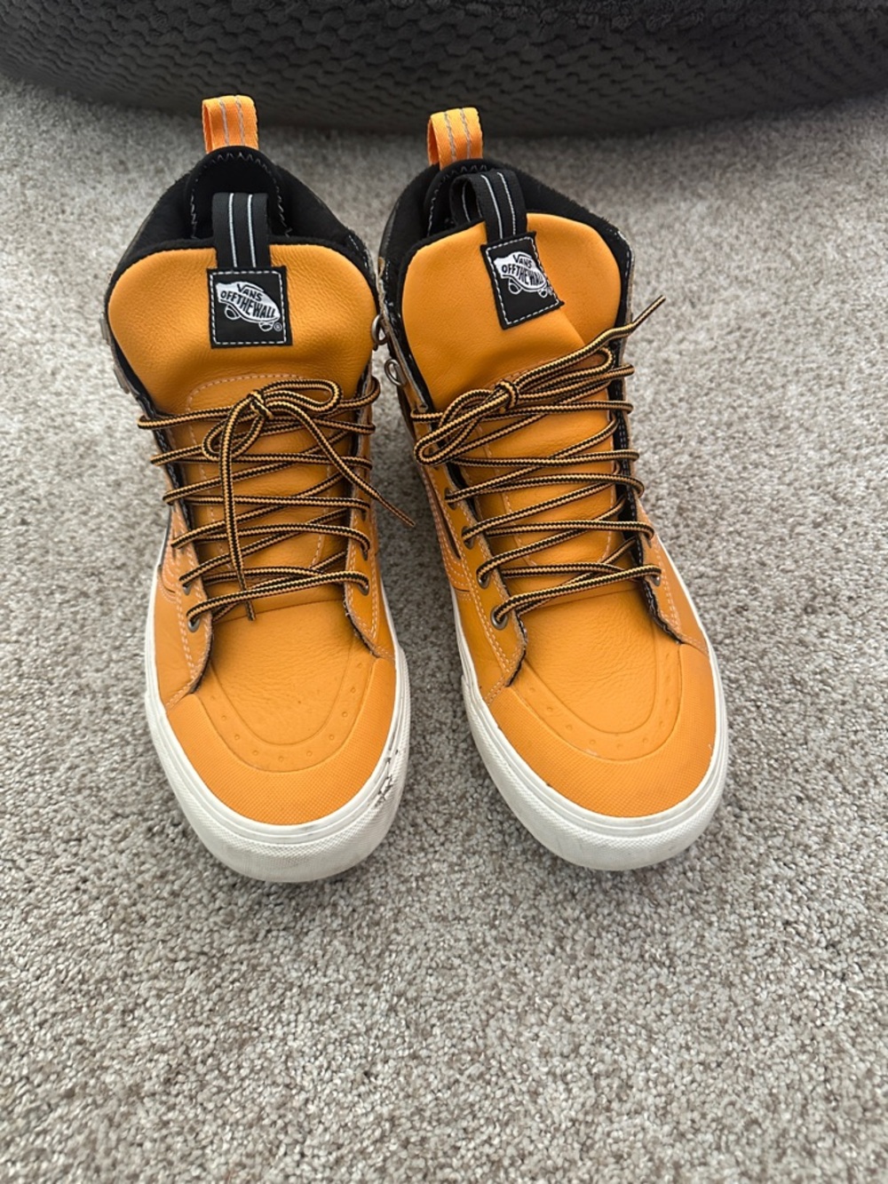 Vans Men's High-Top Sneakers in Mustard/Black